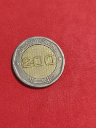 Cezayir 200 dinar Hatıra Para iyi kondüsyonda orjinaldir