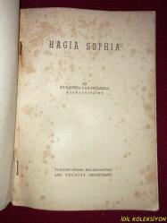 HAGIA SOPHIA / NURETTIN CAN GULEKLI / TURKISH PRESS , BROADCASTING AND TOURIST DEPARTMENT / İNGİLİZCE KİTAP (AYASOFYA) HAFİF YIPRANMIŞ