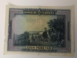 Avrupa-İspanya-100 pesetas-1928 Yılı-ÇÇT-A serisi-