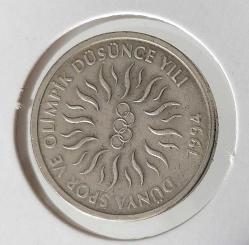 1994 ON 10 BİN LİRA DÜNYA SPOR VE OLİMPİK DÜŞÜNCE YILI DARPHANE PARASI ÇİLALTI 4Y2SS1 NADİR