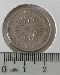 1994 ON 10 BİN LİRA DÜNYA SPOR VE OLİMPİK DÜŞÜNCE YILI DARPHANE PARASI ÇİLALTI 4Y2SS1 NADİR