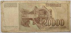 YUGOSLAVYA 20.000 DİNAR 1987