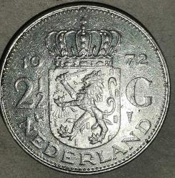 HOLLANDA  1972    2,5 GULDEN