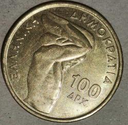 YUNANİSTAN  1999  100 DRAHMİ HATIRA Dünya Halter Şampiyonası Atina 1999