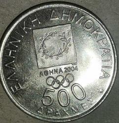 YUDNANİSTAN  2000   500  DRAHMİ  HATIRA   XXVIII Yaz Olimpiyat Oyunları, Atina 2004 - Diagoras