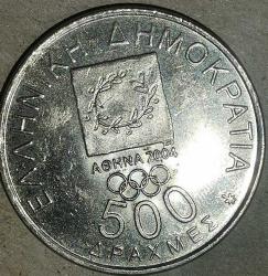 YUDNANİSTAN  2000   500  DRAHMİ  HATIRA   XXVIII Yaz Olimpiyat Oyunları, Atina 2004 - Diagoras