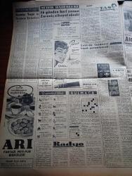 Milliyet Gazetesi - 8 Şubat 1961 - Kıbrıs'ta Siyasi Hava Çok Gergin - Haznedar Çiftliği Cinayeti Çözüldü - Taşlıtarla'daki 250 Evin Sahibi Kurtuldu - Adana'da Petrol Sahası Çok Zengin - Anayasa Komisyonu 15 Madde Daha Kabul Etti - Türkiye Radyoları Yedek Parça Sıkıntısı Çekiyor - Bugünkü Burç Falınız - Çetin Altan Köşe Yazısı - Santa Maria'ya Paraşütle Atlayan Gazeteci Gil Delamare Anlatıyor - Abdülcanbaz'ın Maceraları Çizgi Roman Çizen Turhan Selçuk - Dış Hatlar İçin Büyük Bir Yolcu Gemisi Alınıyor - Bir Rüzgar Esti Yazan Daniel Gray Yazı Dizisi - Cici Can Çizen Bedri - Sahne Aşkları Çizen Leonard Starr - Maruf Bey Çizen Martin - Boncuk Walt Disney - Demir Yumruk Çizen John C. Murphy - Johnny Hazard Çizen Frank Robbins - Cisco Kid Çizen Jose Salinas Rod Reed-  Kezban Filmi Başrolde Muhterem Nur Göksel Arsoy - Kulüpler Toto'dan Çekilmek Kararında - Galatasaray Kıbrıs'ta Son Maçını Yapıyor - Haftanın Ardından Yazan Gündüz Kılıç