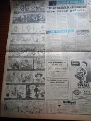 Milliyet Gazetesi - 8 Şubat 1961 - Kıbrıs'ta Siyasi Hava Çok Gergin - Haznedar Çiftliği Cinayeti Çözüldü - Taşlıtarla'daki 250 Evin Sahibi Kurtuldu - Adana'da Petrol Sahası Çok Zengin - Anayasa Komisyonu 15 Madde Daha Kabul Etti - Türkiye Radyoları Yedek Parça Sıkıntısı Çekiyor - Bugünkü Burç Falınız - Çetin Altan Köşe Yazısı - Santa Maria'ya Paraşütle Atlayan Gazeteci Gil Delamare Anlatıyor - Abdülcanbaz'ın Maceraları Çizgi Roman Çizen Turhan Selçuk - Dış Hatlar İçin Büyük Bir Yolcu Gemisi Alınıyor - Bir Rüzgar Esti Yazan Daniel Gray Yazı Dizisi - Cici Can Çizen Bedri - Sahne Aşkları Çizen Leonard Starr - Maruf Bey Çizen Martin - Boncuk Walt Disney - Demir Yumruk Çizen John C. Murphy - Johnny Hazard Çizen Frank Robbins - Cisco Kid Çizen Jose Salinas Rod Reed-  Kezban Filmi Başrolde Muhterem Nur Göksel Arsoy - Kulüpler Toto'dan Çekilmek Kararında - Galatasaray Kıbrıs'ta Son Maçını Yapıyor - Haftanın Ardından Yazan Gündüz Kılıç