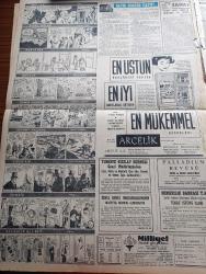 Milliyet Gazetesi - 5 Haziran 1961 - Buğdaya Zam Ekmeğe Tesir Etmiyor - Partilerin Kongreleri Hararetlendi - Viyana Konferansı Kapandı Kruşçev İle Kennedy Memnun Ayrıldı - Devlet Başkanı Cemal Gürsel Yuvarlak Masa Toplantısı Yapacak - İmtihana Girecek Üniversiteli Yedek Öğretmenlere 1 Hafta İzin Veriliyor - Galatasaray Lisesi Ana evi Pilav Günü - Bir Polis Atatürk'ün Resmine Ateş Etti - İstanbul Ankara Radyosu Programı - Bugünkü Burç Falınız - İstanbul'da Sinemalar Programı - Maliye Bakanı Kemal Kurdaş Paris'e Gitti - Abdülcanbaz'ın Maceraları Çizgi Roman Çizen Turhan Selçuk - İzmir'de 3 ekmek Fabrikası Yapılacak - Sahne Aşkları Çizen Leonard Starr - Cici Can Çizen Bedri - Maruf Bey Çizen Martin - Johnny Hazard Çizen Frank Robbins - Cisco Kid Çizen Jose Salinas Rod Reed- Allahlık Ali Bey Çizen Swan - Arçelik Buzdolabı - Dünya Serbest Güreş Şampiyonasında Hezimete Uğradık - Rus Başantrenörü Kaçalin Turgay Şeren'i Rusya'da Mağlup Etmek Güç Olacak - Gençlerbirliği Vefa'ya Da Mağlup Oldu
