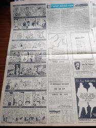 Milliyet Gazetesi - 26 Ekim 1960 - İlk Gizli Oturum Dün Yapıldı - 25 Dakika Süren Oturumda İki Milli Emniyet Müfettişi Dinlendi Athenagoras Aydınlatıcı Bir İfade Vermedi - Maliye Bakanı Ekrem Alican Da Dünkü Duruşmada 6 6 Eylül Olaylarını Anlattı - Düşükler Yassıada'da Filmi Gösteriliyor - Yedek Subay Kanunu Tadil Edilebilecek - Devlet Ve Hükümet Başkanı Cemal Gürsel Adalet Ne Derse O Olacak Dedi - Bugünkü Burç Falınız - Çetin Altan Köşe Yazısı - A Milli Takımı Beyoğluspor'u 4 0 Yendi - Galatasaray Karagümrük İçin Kampa Giriyor - Wembley Stadında İngiltere İspanya Maçı - Abdülcanbaz'ın Maceraları Çizgi Roman Çizen Turhan Selçuk - Yakut Gözlü Kedi Yazan Ümit Deniz Yazı Dizisi - Cici Can Çizen Bedri -  Sahne Aşkları Çizen Leonard Starr - Demir Yumruk Çizen John C. Murphy - Cisco Kid Çizen Jose Salinas Rod Reed- Tombik Çizen Trog - Bedri'nin Fırçasından Yassıada İntibaları - Halit Kıvanç Yassıada'dan Bildiriyor - Yüksek Adalet Divanındaki 11 Davanın Sırası Belli Oldu-  Adnan Menderes