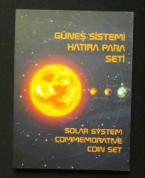 Gezegenler Serisi 1 Kuruş 2022 ÇİL MADENİ PARA (10 Adet Set Halinde Özel Kitapçıkta)