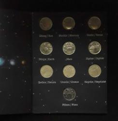 Gezegenler Serisi 1 Kuruş 2022 ÇİL MADENİ PARA (10 Adet Set Halinde Özel Kitapçıkta)