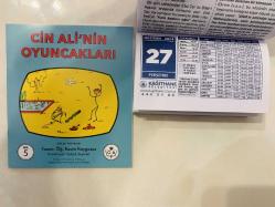 27 Haziran 2024 hediyelik orijinal Kağıthane Belediyesi takvim yaprağı (Cin Ali kitabı hediyeli:)