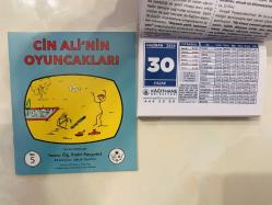 30 Haziran 2024 hediyelik orijinal Kağıthane Belediyesi takvim yaprağı (Cin Ali kitabı hediyeli:)