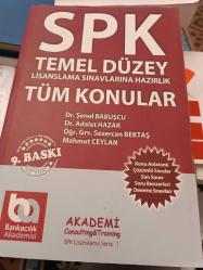 SPK Temel Düzey Müşteri Temsilciliği; Lisanslama Sınavlarına Hazırlık Soru Bankası  9. Baskı