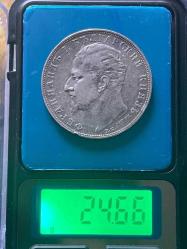 1894 BULGARİSTAN GÜMÜŞ 5 LEVA ÇİL ALTI KONDİSYONDA (NADİR)