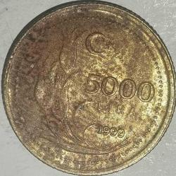 TÜRKİYE  1999   5000 LİRA