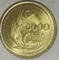 TÜRKİYE  1999   5000 LİRA