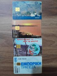 Yunanistan #17 OTE Çipli Telefon Kartları (4 Adet)