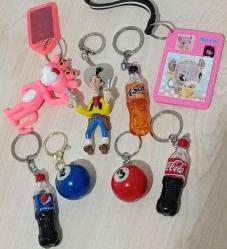 Red Kit pembe panter Coca cola fanta Pepsi 2 no 3 no bilardo topu kaydırmalı sürtmeli plastik puzzle yapboz anahtarlık set koleksiyon dekor tasarım hediye vintage retro aksesuar süs nostalji diorama minyatür reklam promosyon