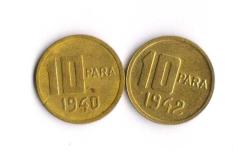 Efemera - 1940-1942 Yılları 10 Para Eski Madeni Para Koleksiyon Düşük Kondisyon / 3116 - kitantik - kitaLog