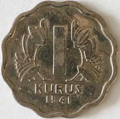 Türkiye Cumhuriyeti  1941 Yılı 1 Kuruş 7698