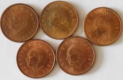 Türkiye Cumhuriyet 1995 Yılı 1000 Lira 5 Adet 7721