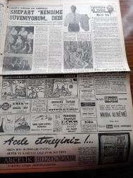 Milliyet Gazetesi - 3 Mayıs 1961 - Dün De Bir Felaket Günüydü Yangın+ Trafik Kazası - Yağmur Yağdığından Dün Fezaya Adam Atılamadı - 110 Bin İşçi Toplu İhtilaf Çıkaracak - Hürriyet Gazisi Hüseyin Onur Ayrı Kaldığı Üniversitesine Kavuştu - Yassıada'da Dün Bir Tanık Tevkif Edildi - Seçim Kanunu Dün Yürürlüğe Girdi - Fidel Castro Diktatörlüğünü Halka Tasvip Ettirdi - Çetin Altan Köşe Yazısı - İşte Vatan Cephe'lilerin İç Yüzü Yazan Çetin Altan - Fezaya Gidecek İlk Amerikalı Shepart Kendime Güveniyorum Dedi - Abdülcanbaz'ın Maceraları Çizgi Roman Çizen Turhan Selçuk - Hayır Doktor Hayır Yazan Margueritte Lees Yazı Dizisi - Cici Can Çizen Bedri - Sahne Aşkları Çizen Leonard Starr - Boncuk Walt Disney - Cisco Kid Çizen Jose Salinas Rod Reed - Tombik Çizen Trog - Allahlık Ali Bey Çizen Swan - Milli Ligin Kaderini Tayin Edecek Maç Fenerbahçe Beşiktaş Maçı 19 Mayıs Stadında Saat 21 de - Fenerbahçe Beşiktaş Maçını Hakkı Gürüz İdare Edecek - Beşiktaş Amerika'ya Gitmekten Vazgeçti - Sandro Puppo