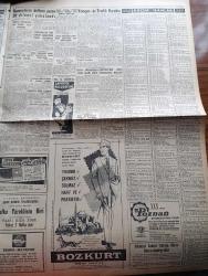 Milliyet Gazetesi - 3 Mayıs 1961 - Dün De Bir Felaket Günüydü Yangın+ Trafik Kazası - Yağmur Yağdığından Dün Fezaya Adam Atılamadı - 110 Bin İşçi Toplu İhtilaf Çıkaracak - Hürriyet Gazisi Hüseyin Onur Ayrı Kaldığı Üniversitesine Kavuştu - Yassıada'da Dün Bir Tanık Tevkif Edildi - Seçim Kanunu Dün Yürürlüğe Girdi - Fidel Castro Diktatörlüğünü Halka Tasvip Ettirdi - Çetin Altan Köşe Yazısı - İşte Vatan Cephe'lilerin İç Yüzü Yazan Çetin Altan - Fezaya Gidecek İlk Amerikalı Shepart Kendime Güveniyorum Dedi - Abdülcanbaz'ın Maceraları Çizgi Roman Çizen Turhan Selçuk - Hayır Doktor Hayır Yazan Margueritte Lees Yazı Dizisi - Cici Can Çizen Bedri - Sahne Aşkları Çizen Leonard Starr - Boncuk Walt Disney - Cisco Kid Çizen Jose Salinas Rod Reed - Tombik Çizen Trog - Allahlık Ali Bey Çizen Swan - Milli Ligin Kaderini Tayin Edecek Maç Fenerbahçe Beşiktaş Maçı 19 Mayıs Stadında Saat 21 de - Fenerbahçe Beşiktaş Maçını Hakkı Gürüz İdare Edecek - Beşiktaş Amerika'ya Gitmekten Vazgeçti - Sandro Puppo