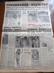 Milliyet Gazetesi - 3 Mayıs 1961 - Dün De Bir Felaket Günüydü Yangın+ Trafik Kazası - Yağmur Yağdığından Dün Fezaya Adam Atılamadı - 110 Bin İşçi Toplu İhtilaf Çıkaracak - Hürriyet Gazisi Hüseyin Onur Ayrı Kaldığı Üniversitesine Kavuştu - Yassıada'da Dün Bir Tanık Tevkif Edildi - Seçim Kanunu Dün Yürürlüğe Girdi - Fidel Castro Diktatörlüğünü Halka Tasvip Ettirdi - Çetin Altan Köşe Yazısı - İşte Vatan Cephe'lilerin İç Yüzü Yazan Çetin Altan - Fezaya Gidecek İlk Amerikalı Shepart Kendime Güveniyorum Dedi - Abdülcanbaz'ın Maceraları Çizgi Roman Çizen Turhan Selçuk - Hayır Doktor Hayır Yazan Margueritte Lees Yazı Dizisi - Cici Can Çizen Bedri - Sahne Aşkları Çizen Leonard Starr - Boncuk Walt Disney - Cisco Kid Çizen Jose Salinas Rod Reed - Tombik Çizen Trog - Allahlık Ali Bey Çizen Swan - Milli Ligin Kaderini Tayin Edecek Maç Fenerbahçe Beşiktaş Maçı 19 Mayıs Stadında Saat 21 de - Fenerbahçe Beşiktaş Maçını Hakkı Gürüz İdare Edecek - Beşiktaş Amerika'ya Gitmekten Vazgeçti - Sandro Puppo