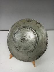 Antika Osmanlı Ermeni Yazılı Damgalı Bakır Tabak