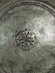 Antika Osmanlı Ermeni Yazılı Damgalı Bakır Tabak