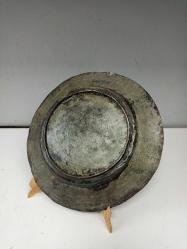 Antika Osmanlı Ermeni Yazılı Damgalı Bakır Tabak