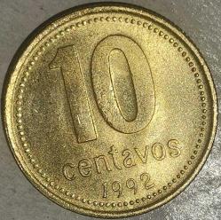 ARJANTİN 1992    10 CENTAVOS