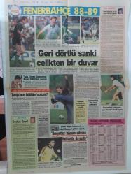 24 Haziran 1988 - Güneş Gazetesi - Fenerbahçe 88-89 - Geri dörtlü sanki çelikten bir duvar - Fenerbahçe'ye de bir Ergun Gürsoy gerekli - Tanju Çolak - Tony Schumacher - Necdet Çobanlı - Sabatini rövanş için Graf'ı bekliyor - Ali Şen - Coşkun Özarı -Gazete tam değildir sadece 2 sayfası mevcuttur - Tek yaprak arkalı önlüdür