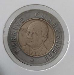 2005 BİR 1 YENİ TÜRK LİRASI MADENİ PARASI ORİJİNALDİR 4VV2Y1R NADİR