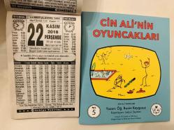 22 Kasım 2018 hediyelik orijinal Türkiye takvim yaprağı (Cin Ali kitabı hediyeli:)