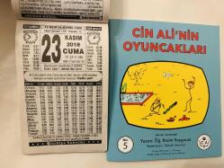 23 Kasım 2018 hediyelik orijinal Türkiye takvim yaprağı (Cin Ali kitabı hediyeli:)