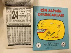 24 Kasım 2018 hediyelik orijinal Türkiye takvim yaprağı (Cin Ali kitabı hediyeli:)