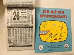 26 Kasım 2018 hediyelik orijinal Türkiye takvim yaprağı (Cin Ali kitabı hediyeli:)
