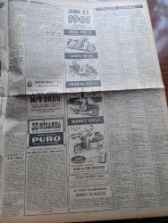 Milliyet Gazetesi - 5 Mayıs 1961 - Hukuk Fakültesi Duvarına Orak Çekiç Çizildi - Cilt Kanserine Karşı İlaç Bulan Doktor Baha Kitapçı Çalışıyor - Recai Seçkin Yüksek Seçim Kurulu Başkanı - Silahtarağa Elektrik Santrali Sabotajcılarının Duruşmasına Dün Başlandı - Anayasanın Tümü Dün Kabul Edildi - Yassıadadan Dün Altı Sanık Tahliye Edildi - 555 K'nın Yıldönümü - Adnan Menderes'i Geçen Yıl Bugün Kızılay Meydanında Gençlik Yuhalamıştı - Aktör Gary Cooper'in Durumu Ümitsiz - Türkiye Ve Komünizm 1  Yazan Çetin Altan Köşe Yazısı - Abdülcanbaz'ın Maceraları Çizgi Roman Çizen Turhan Selçuk - Cici Can Çizen Bedri - Sahne Aşkları Çizen Leonard Starr - Maruf Bey Çizen Martin - Boncuk Walt Disney - Demir Yumruk Çizen John C. Murphy - Johnny Hazard Çizen Frank Robbins - Cisco Kid Çizen Jose Salinas Rod Reed-- Tombik Çizen Trog - Allahlık Ali Bey Çizen Swan - Jawa Motosiklet - İtalyan Hoca Sandro Puppo Beşiktaş'la Dün Alakasını Kesti - Galatasaray Fenerbahçe Maçının Ankara'da Oynanmasını İstedi
