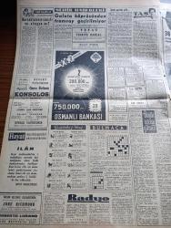 Milliyet Gazetesi - 9 Mayıs 1961 - Meclis Arazi Ve Bina Vergisi Zammını İndirdi - Fezaya Çıkan Alan Shepard'a Büyük Tezahürat Yapıldı - Amerika'nın İlk Feza Adamı Alan Shepard Beyaz Sarayda - Orta Öğretimde 4500 Öğretmene İhtiyaç Var - Ucuz Ve Seri Mesken İmali İşi Ele Alındı - Amerikalı Multi Milyarder Paul Getty'nin Malikanesinde Defile - Galatasaray Köprüsünden Tramvay Geçirilmiyor - Çetin Altan Köşe Yazısı - Bugünkü Burç Falınız - Ölümle Pençeleşen Büyük Aktör Gary Cooper 36 Yılda 200 Film Çevirdi - Abdülcanbaz'ın Maceraları Çizgi Roman Çizen Turhan Selçuk - Allahlık Ali Bey Çizen Swan - Tombik Çizen Trog - Cisco Kid Çizen Jose Salinas Rod Reed - Johnny Hazard Çizen Frank Robbins - Demir Yumruk Çizen John C.Murphy - Boncuk Çizen Walt Disney - Maruf Bey Çizen Martin - Sahne Aşkları Çizen Leonard Starr - Cici Can Çizen Bedri - Fenerbahçe Şampiyon Olursa Real Madrid'le Oynayacak - Güreşçi Mustafa Dağıstanlı Kampı Terketti - Milliyet Spor Toto Tahminleri