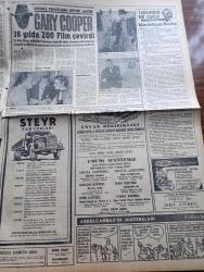 Milliyet Gazetesi - 9 Mayıs 1961 - Meclis Arazi Ve Bina Vergisi Zammını İndirdi - Fezaya Çıkan Alan Shepard'a Büyük Tezahürat Yapıldı - Amerika'nın İlk Feza Adamı Alan Shepard Beyaz Sarayda - Orta Öğretimde 4500 Öğretmene İhtiyaç Var - Ucuz Ve Seri Mesken İmali İşi Ele Alındı - Amerikalı Multi Milyarder Paul Getty'nin Malikanesinde Defile - Galatasaray Köprüsünden Tramvay Geçirilmiyor - Çetin Altan Köşe Yazısı - Bugünkü Burç Falınız - Ölümle Pençeleşen Büyük Aktör Gary Cooper 36 Yılda 200 Film Çevirdi - Abdülcanbaz'ın Maceraları Çizgi Roman Çizen Turhan Selçuk - Allahlık Ali Bey Çizen Swan - Tombik Çizen Trog - Cisco Kid Çizen Jose Salinas Rod Reed - Johnny Hazard Çizen Frank Robbins - Demir Yumruk Çizen John C.Murphy - Boncuk Çizen Walt Disney - Maruf Bey Çizen Martin - Sahne Aşkları Çizen Leonard Starr - Cici Can Çizen Bedri - Fenerbahçe Şampiyon Olursa Real Madrid'le Oynayacak - Güreşçi Mustafa Dağıstanlı Kampı Terketti - Milliyet Spor Toto Tahminleri