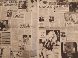 Haftanın Sesi Haftalık Magazin ve Siyasi Aktüalite Gazetesi - 23 Mart 1984 - Sayı:12 - Ajda Pekkan, Avrupa'ya erkek aramaya mı gidiyor? - Emel Sayın - Sevim Tuna - Nesrin Topkapı - Paranın yüzü sıcaktır - Barış Manço - Ümit Besen - Lale Manço - Yaprak Özdemiroğlu - Bülent Ersoy - Fikret Hakan - Türk katliamında fon müziği Bülent Ersoy'dan - Cüneyt Arkın - Güler Mocan - Betül Arkın - Ertuğrul Bayırlı - Özcan Nazlıcan - Cihan Ünal - Türkan Şoray - Civciv çıkacak kuş çıkacak - Mehtap Ar - Top kimde? - Türkan Şoray - Rüçhan Adlı - Hülya Yiğitalp - Süha Kutlu - Atilla Özdemiroğlu - Sedan Öney - Ajda'ya erkek dayanmıyor - Cüneyt Arkın - İkisini de sevmiştim - Canan Barlas - Acar Tuncer - Yıldız Kenter - Hülya Koçyiğit- Prenses Banu - Neco - İlhan İrem - Arif Sağ - Semra İnanç - Leyla Somer - İbrahim Tatlıses - Sezen Aksu - Muazzez Abacı - Burçin Oraloğlu - Nilgün Akçaoğlu fotoğraf ve haberi - Tam Takım Gazete