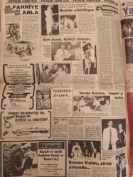 Haftanın Sesi Haftalık Magazin ve Siyasi Aktüalite Gazetesi - 10 Ağustos 1984 - Sayı:32 - Türkan Şoray - Bülent Ersoy - Cihan Ünal - Melih Gülgen - Kadir İnanır - Harika Avcı - Fahrettin Aslan - Müşerref Tezcan - Amanda Lear geliyor! - Ahmet sabahi - Hülya Meriç - Beyhan Baysal - Kalça çıkıklığı, cahalet sakatlığıdır - Emel Özçelik - Ümit Besen - Şimdi hepsi, ayrı telden çalıyor - Ali Kocabekir - Zerrin Özer - Kadri Yurdatap - Aynur Aydan - Bu da, şanssız at! - Biz... Siz.... Onlar... - Robert Morgan - Çiğdem Kaymak - Tansel Akkaya - Nazlı Soyalp - Tarot Falınız - Türk sinemasında ''ilk''ler - Beni Gözümden Öp - Mehmet İhsan Yalçın - Selma Güneri - Sevda Karaca - Kenan Kalav - Yaprak Özdemiroğlu - Hülya Sözer - Yıldırım Gürses - Derya Tuna - Bu ne cesaret! - İbrahim Tatlıses - Perihan Savaş - Melek Zübeyde - Mintax Deterjan Reklamı fotoğraf ve haberi - Tam Takım Gazete