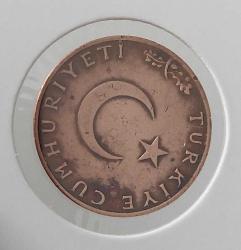 1974 ON 10 KURUŞ BAKIR-BRONZ ALAŞIMI ÇOK ÇOK TEMİZ ORİJİNALDİR 2Y1ZZ1