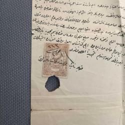 Elle Yazılmış Osmanlıca Velime Davetiyesi