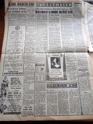 Dünya Gazetesi - 29 Aralık 1960 - İstanbul'un Yedi Meydanı Yazan Falih Rıfkı Atay Köşe Yazısı - Yedek Subay Okulunda Nezaret Altında Bulunan 62 Kişinin Beyanname Dağıttıkları Tesbit Edildi - Kurucu Meclis Üyeliği Seçimleri Devam  Ediyor - Dün İstanbul'dan 4 Temsilci Seçildi - Topkapı Davasında Beklenmeyen Delil - 147 Öğretim Üyesi Üniversiteye Dönebilecek - Yılın Adamı Cemal Gürsel - Birleşik Amerika'nın Noel Bilançosu Kazalarda 647 Kişi Öldü - Zoraniç Tankerinde Patlama Oldu - Belediye Yılbaşı İçin Tertibat Aldı - Yılbaşı İçin Kadıköy'de De Balo Tertip Edildi - Öldürmek İçin Yazan Jean Forton Yazı Dizisi- Brigitte Bardot Son Filmini Mi Çeviriyor - Meşhur Soprano Maria Callas Scala Ve Opera'ya Veda Edecek - Sahneden İdam Hücresine Yazan Sadi Tek Yazı Dizisi - Lindi Çizgi Roman - Roy Rogers Çizgi Roman - Yargıç Parker Çizgi Roman - Milli Takımımızın Baş Antrenörlüğü İçin Çaykovski İsteniyor - Beşiktaş'ın Maç Primi 750 Lira - Futbol Federasyonu Futbol Hakemi İsimli Bir Mecmua Çıkaracak