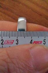 BOMBELİ ÇELİK ALYANS YÜZÜK 6mm