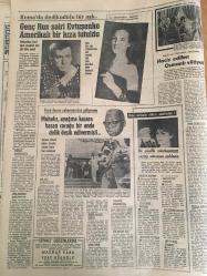 HÜRRİYET GAZETESİ 8 AĞUSTOS 1965 YIL :18 SAYI :6204--Erim :Ortanın solunda olmakla övünüyoruz dedi ---Yeni evli genç randevu evinde yakalanınca ağlamaya başladı --M.P Kepir için olur Dağlı için olmaz dedi fakat iki CKMP li Bakanın Tayinleri Çıkarıldı --Şortlu kızlarla bardakçı köylüleri elele çalışıyorlar --Hülya Koçyiğit sarışın oldu --Paraşütü sürüklenen bir kızımız daha duvara çarpa çarpa öldü---Sophia : Bir eseri bütünü ile ele almak lazımdır --Dolgun vücutlu kadın sırtında bit yarışı --Rumlar Türk Kesimine Giden Otobüslerden benzin çalıyor ---Birsel Film 1965-1966 sezonu için büyük fedakarlıklar hazırladığı prodüksiyonu  sayın seyircilerine  iftihara sunar ---İspanyollar  önde :73-43---Piri Reis Kupası yelken yarışı bugün yapılıyor ---Ergun Öztuna Avusturya da oynadığı ilk hazırlık maçında penaltıdan bir de gol attı --Prens Sabahattin Korusunda Yangın --7 Yerde bugün belediye reisi seçimi yapılacak --Ürgüplü yarın sabah Rusya ya hareket ediyor --